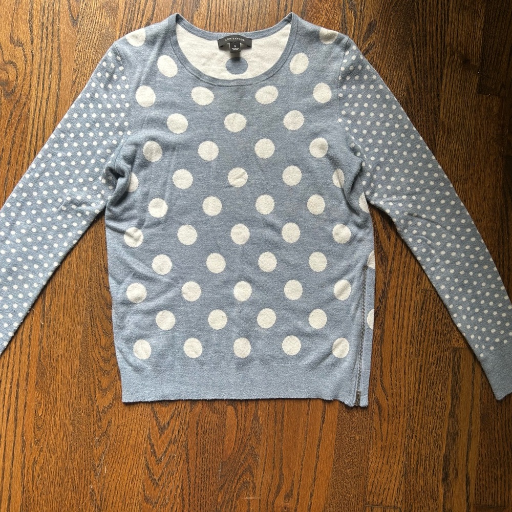 Ann Taylor Polka Dot Sweater